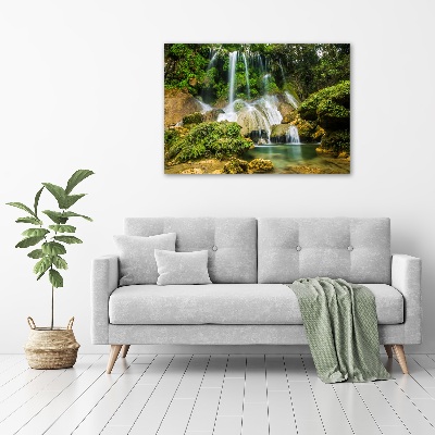 Schilderij glas Waterval