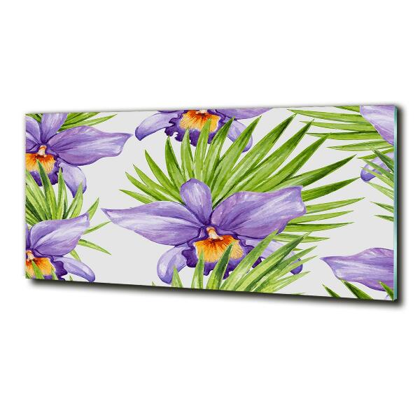 Glazen schilderij Orchidee