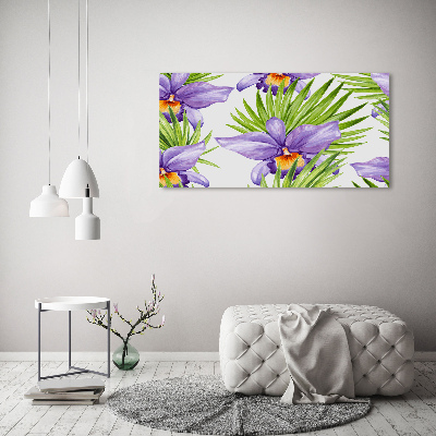 Glazen schilderij Orchidee