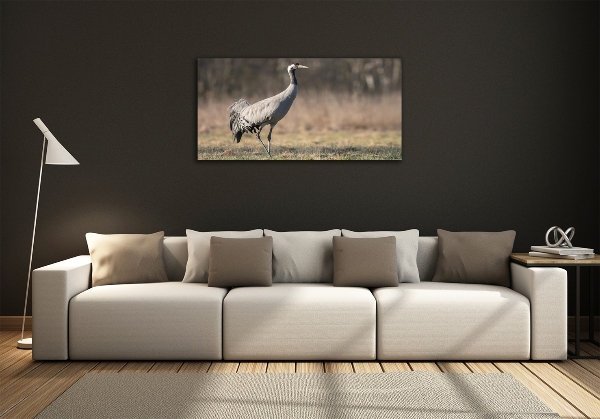 Schilderij op glas Reiger