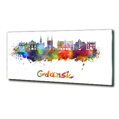 Foto schilderij op glas Kleurrijk Gdańsk