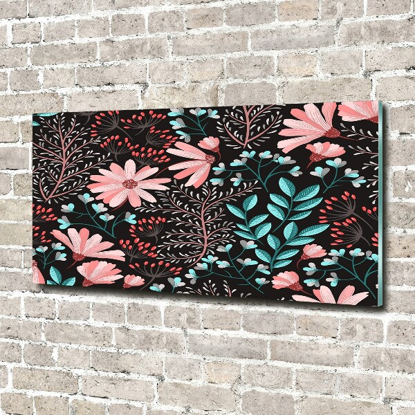 Schilderij op glas Lentebloemen