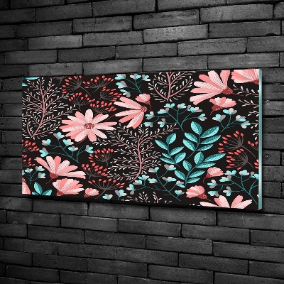 Schilderij op glas Lentebloemen