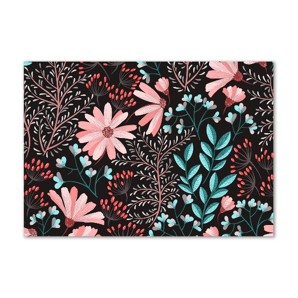 Schilderij op glas Lentebloemen