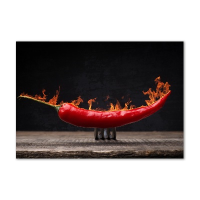 Schilderij op glas Chilipeper