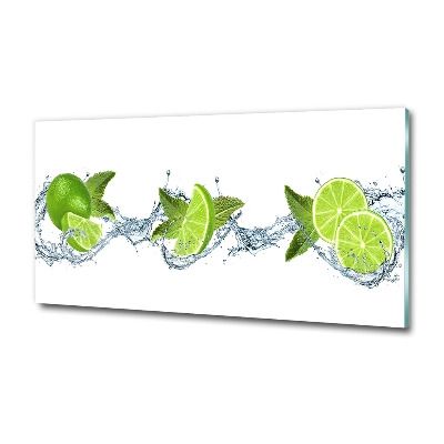 Schilderij glas Limoen