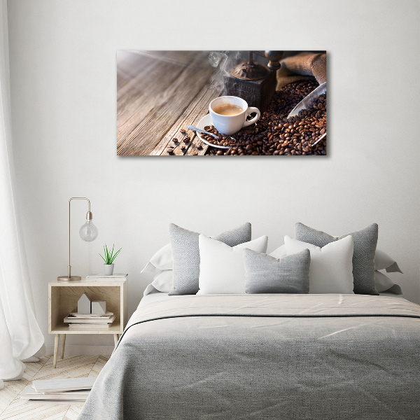 Foto schilderij op glas Ochtendkoffie