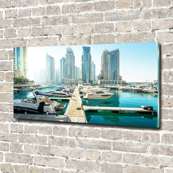 Foto schilderij op glas Dubai Marina