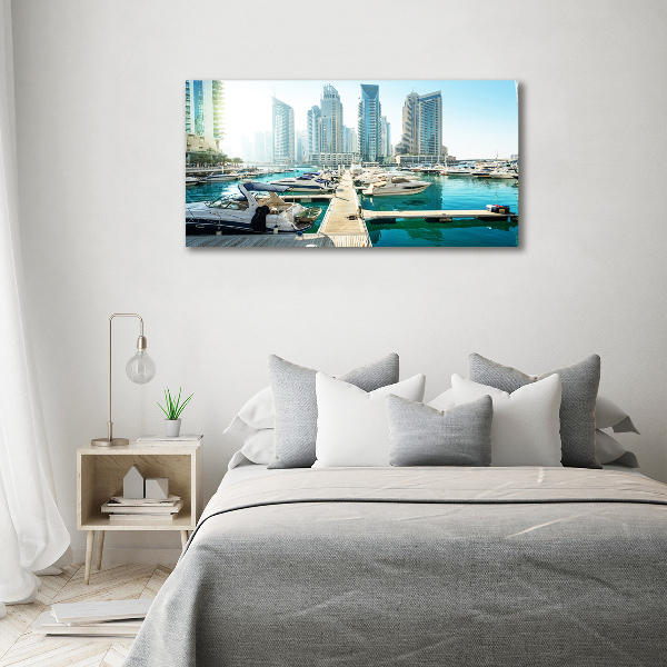 Foto schilderij op glas Dubai Marina