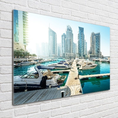 Foto schilderij op glas Dubai Marina
