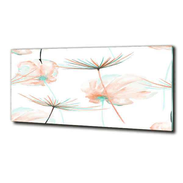 Foto schilderij op glas Paardebloem