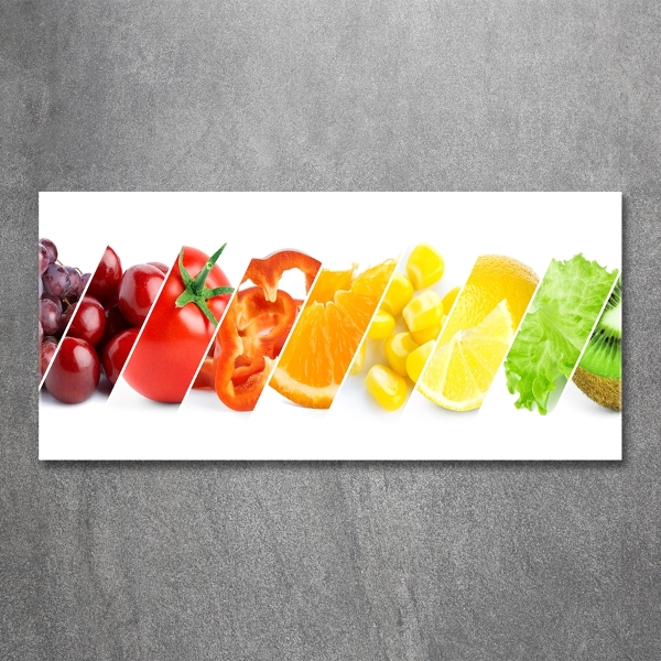 Glazen schilderij Fruit en groenten