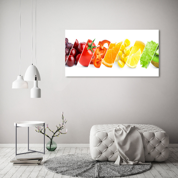 Glazen schilderij Fruit en groenten