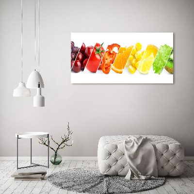Glazen schilderij Fruit en groenten