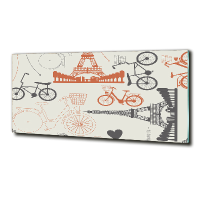 Schilderij op glas Symbolen van Frankrijk