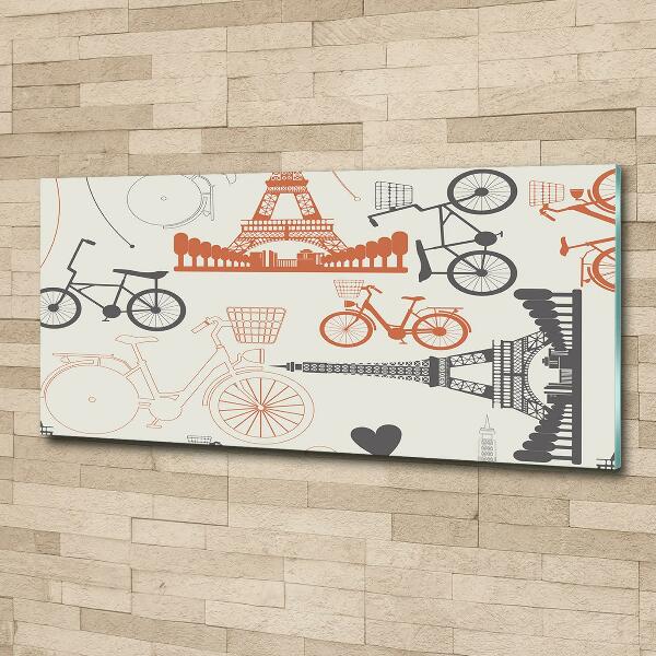 Schilderij op glas Symbolen van Frankrijk