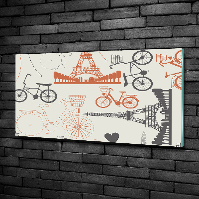 Schilderij op glas Symbolen van Frankrijk