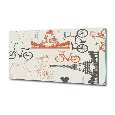 Schilderij op glas Symbolen van Frankrijk