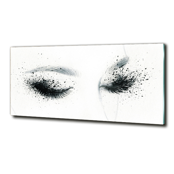 Schilderij op glas Make-up