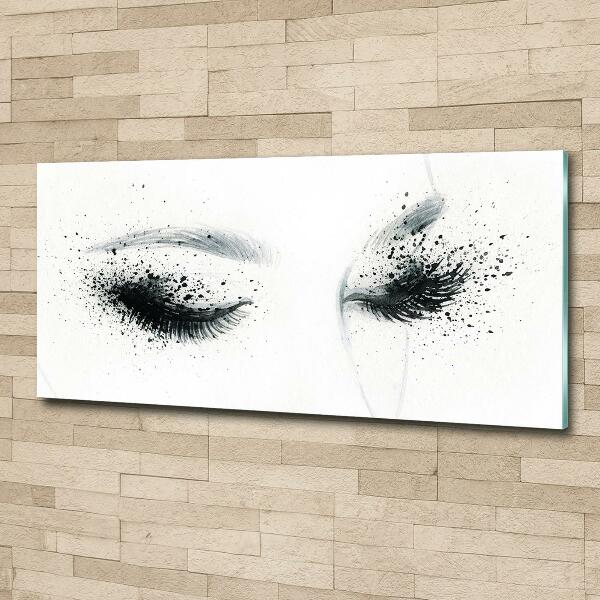 Schilderij op glas Make-up