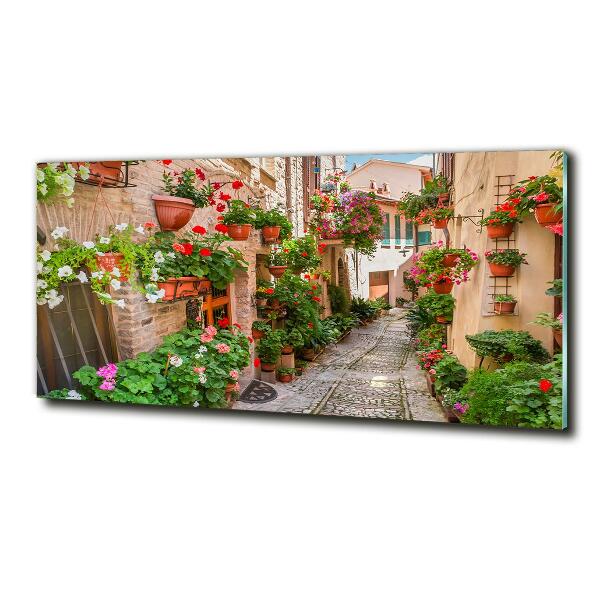 Schilderij glas Italiaanse straten