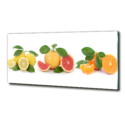 Schilderij glas Citrusvruchten