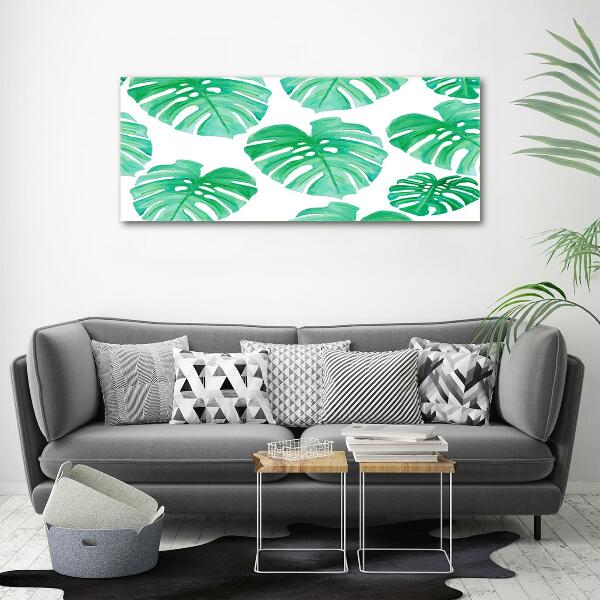 Schilderij op glas Monstera