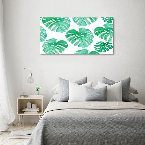 Schilderij op glas Monstera