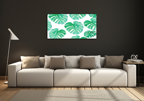 Schilderij op glas Monstera