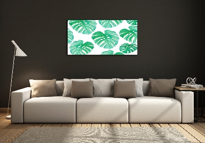 Schilderij op glas Monstera