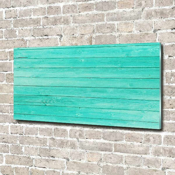 Schilderij op glas Groene borden