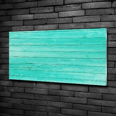 Schilderij op glas Groene borden