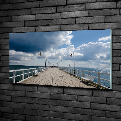 Glazen schilderij Pier in Orłowo