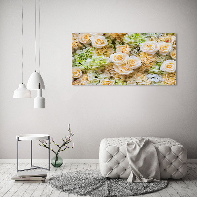 Schilderij op glas Rozen