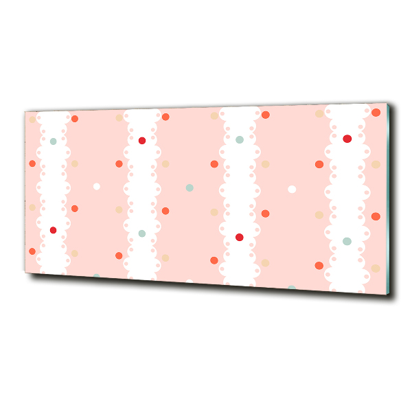 Glazen schilderij Kleurrijke stippen achtergrond