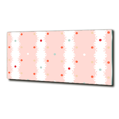 Glazen schilderij Kleurrijke stippen achtergrond