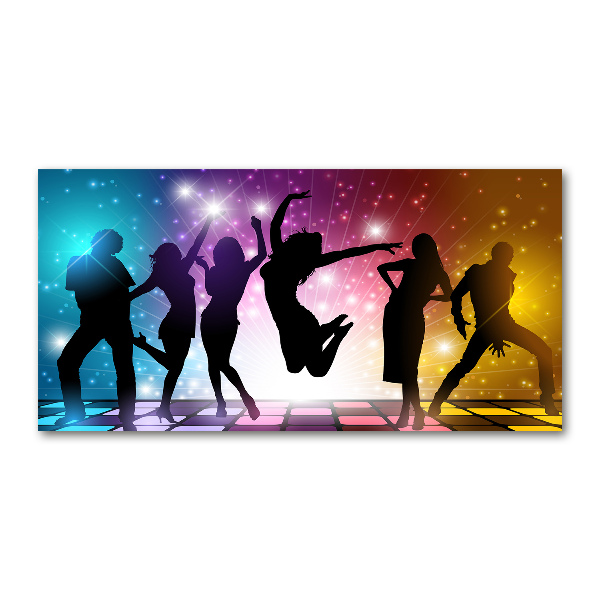 Schilderij glas Disco