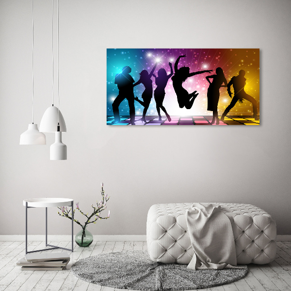 Schilderij glas Disco