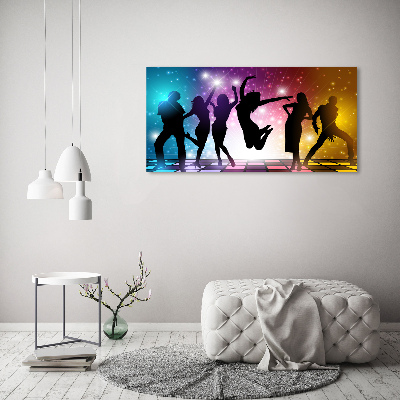 Schilderij glas Disco