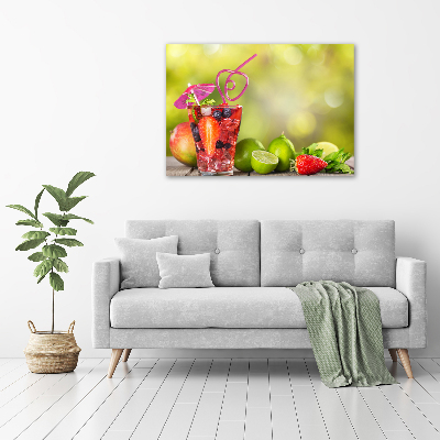 Glazen schilderij Fruitcocktail