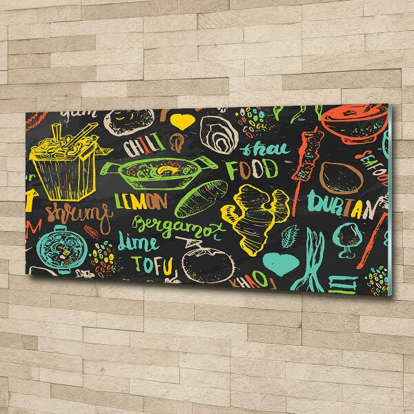 Foto schilderij op glas Thais eten