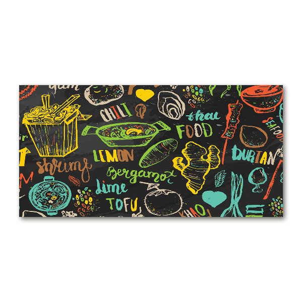 Foto schilderij op glas Thais eten