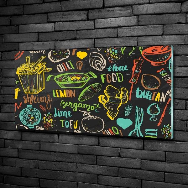 Foto schilderij op glas Thais eten