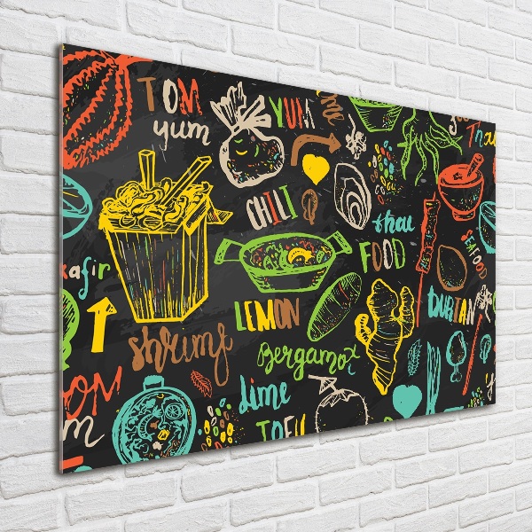 Foto schilderij op glas Thais eten