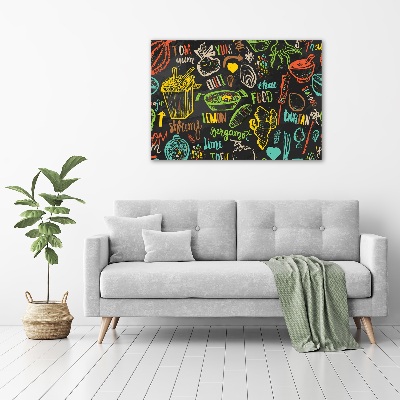 Foto schilderij op glas Thais eten