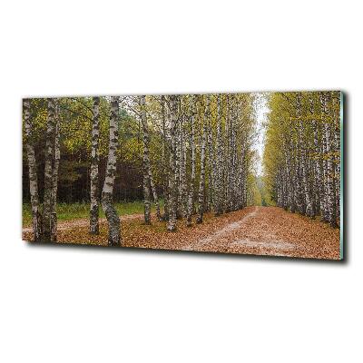 Glazen schilderij Berkenlaan