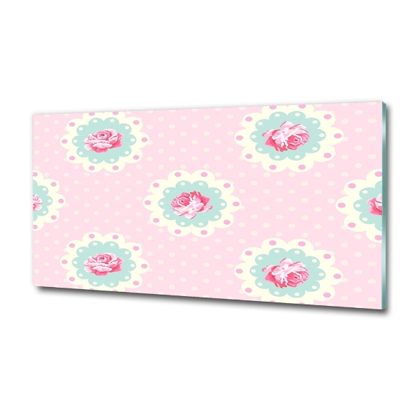 Foto schilderij op glas Rozen