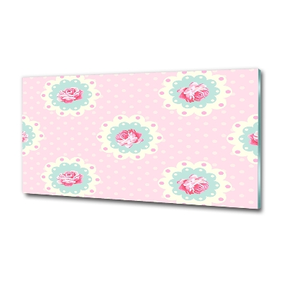 Foto schilderij op glas Rozen