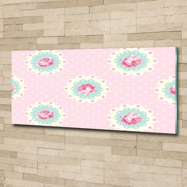Foto schilderij op glas Rozen