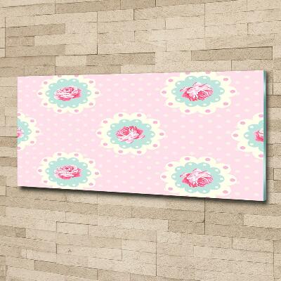 Foto schilderij op glas Rozen